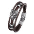 Bracelet Loup en Cuir